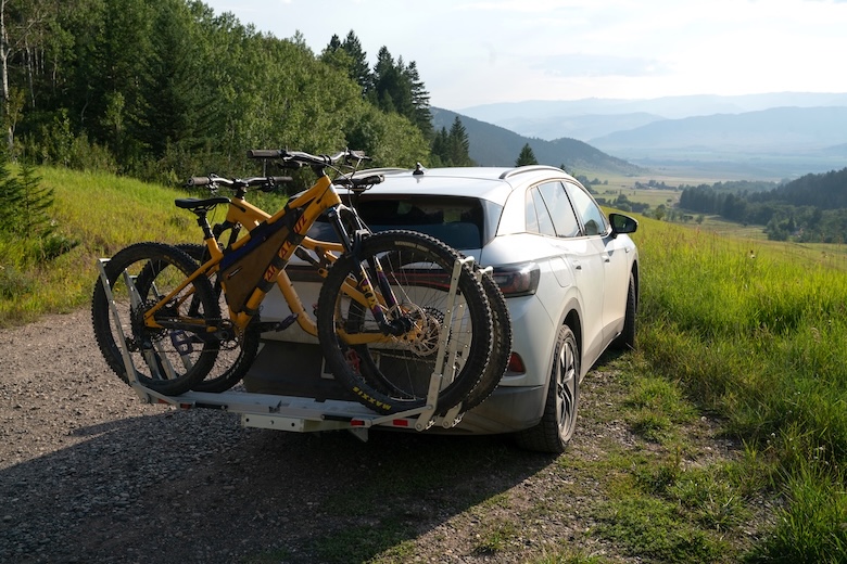 The 1Up Super Duty suited up with two bikes and ready for a day out