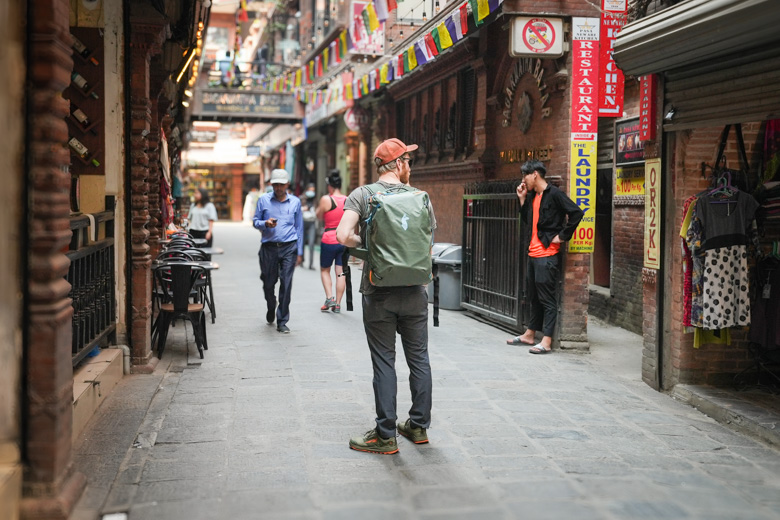 Bluffworks Envoy Lightweight Travel Pants (traveling in Nepal)