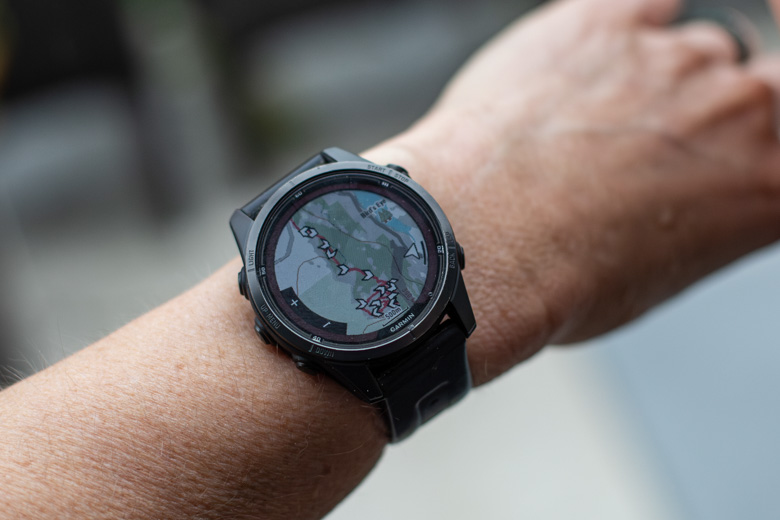 Garmin Fenix 7 Pro (maps route tracking)