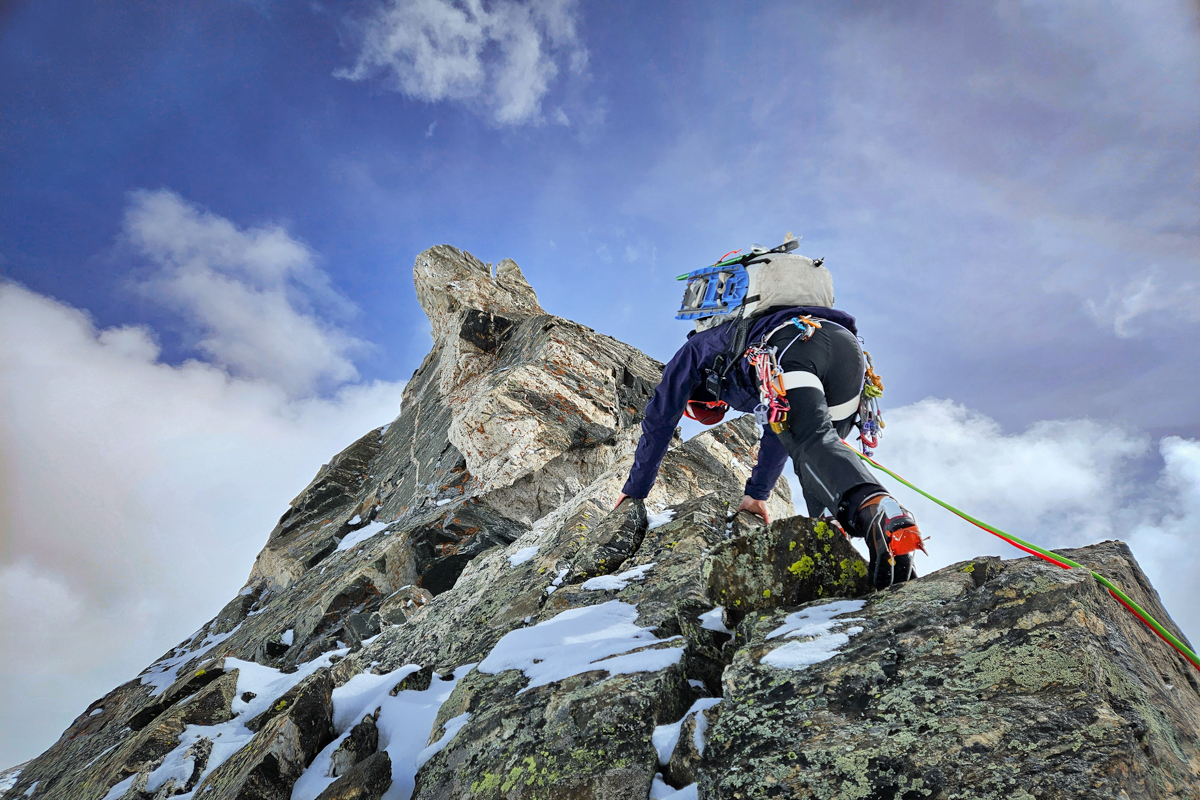 Climbing backpacks (climbing with Halka 55)