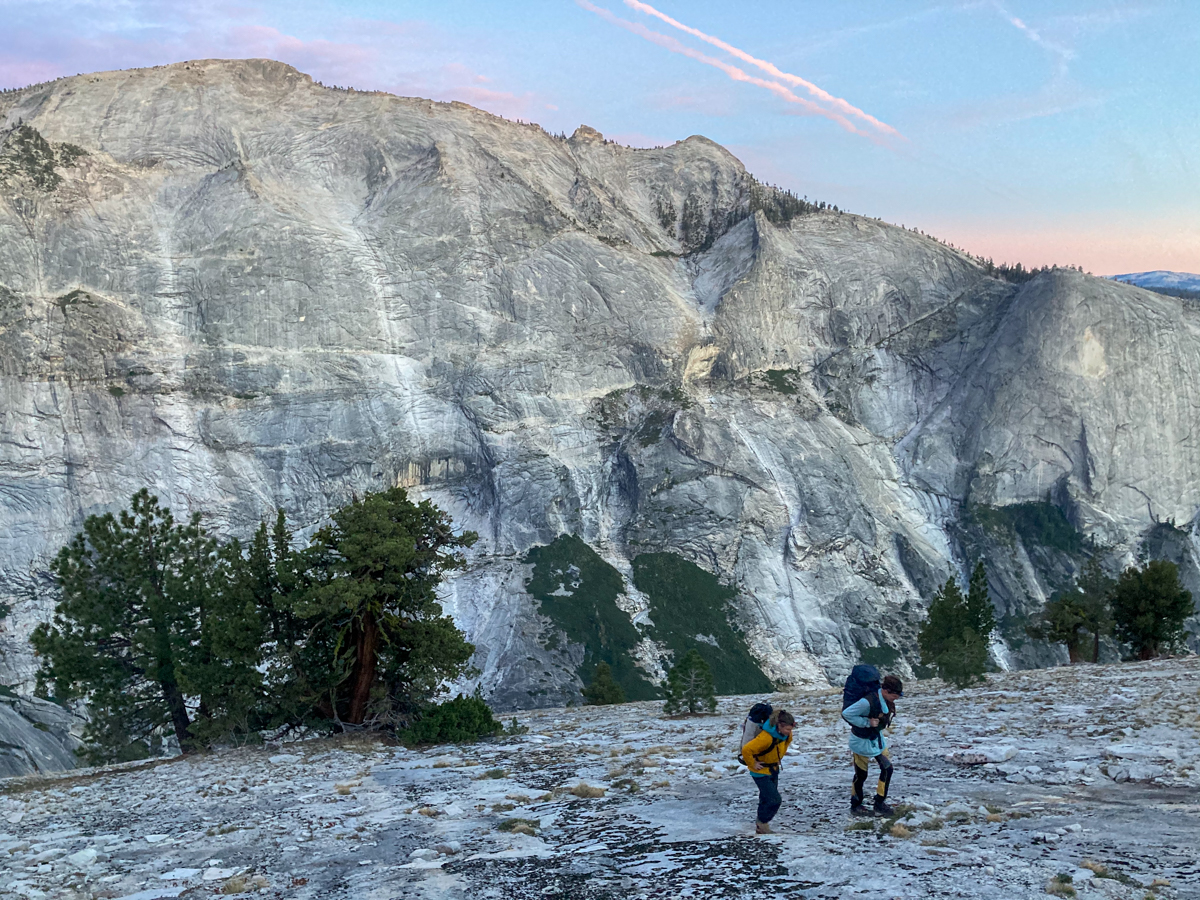 Climbing backpacks (hiking up to climb)