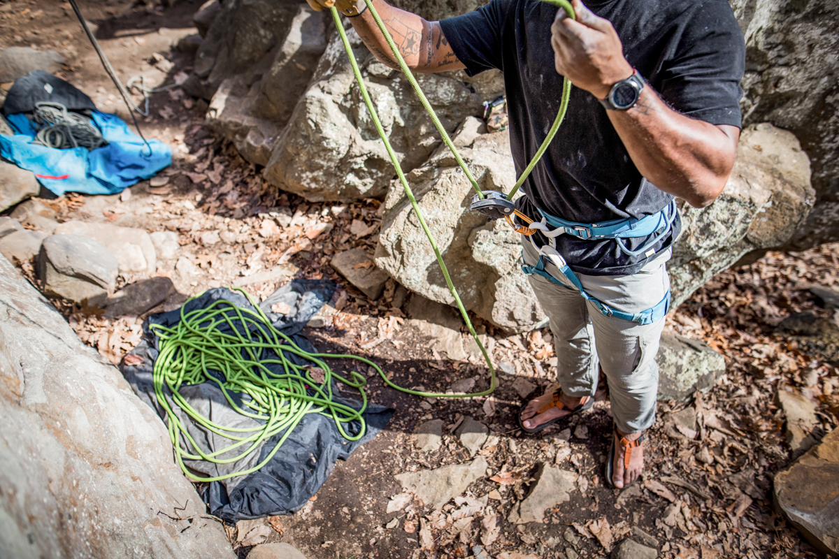 Belaying with a Grigri in Chattanooga