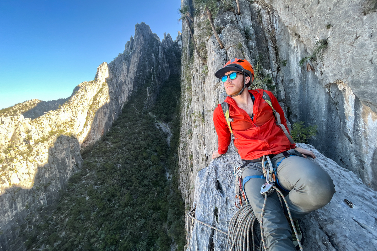 Climbing in EPC Mexico with a BD helmet