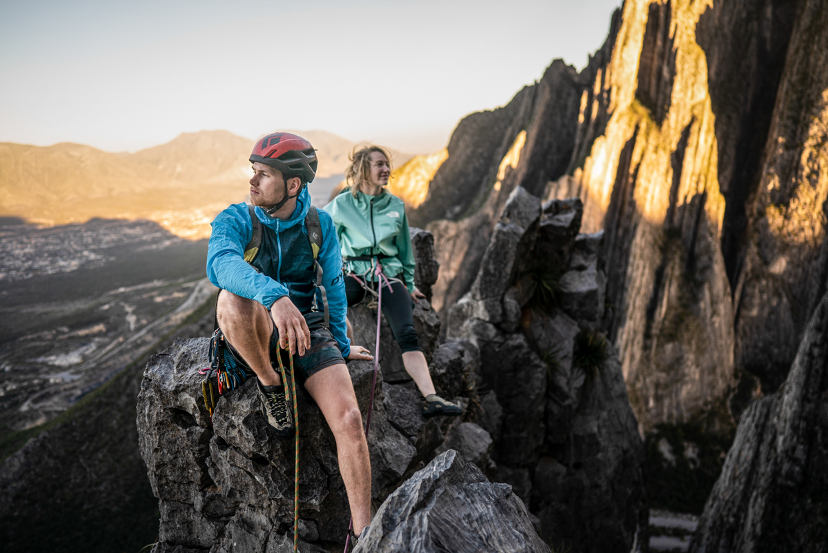 Climbing in Mexico with a BD helmet
