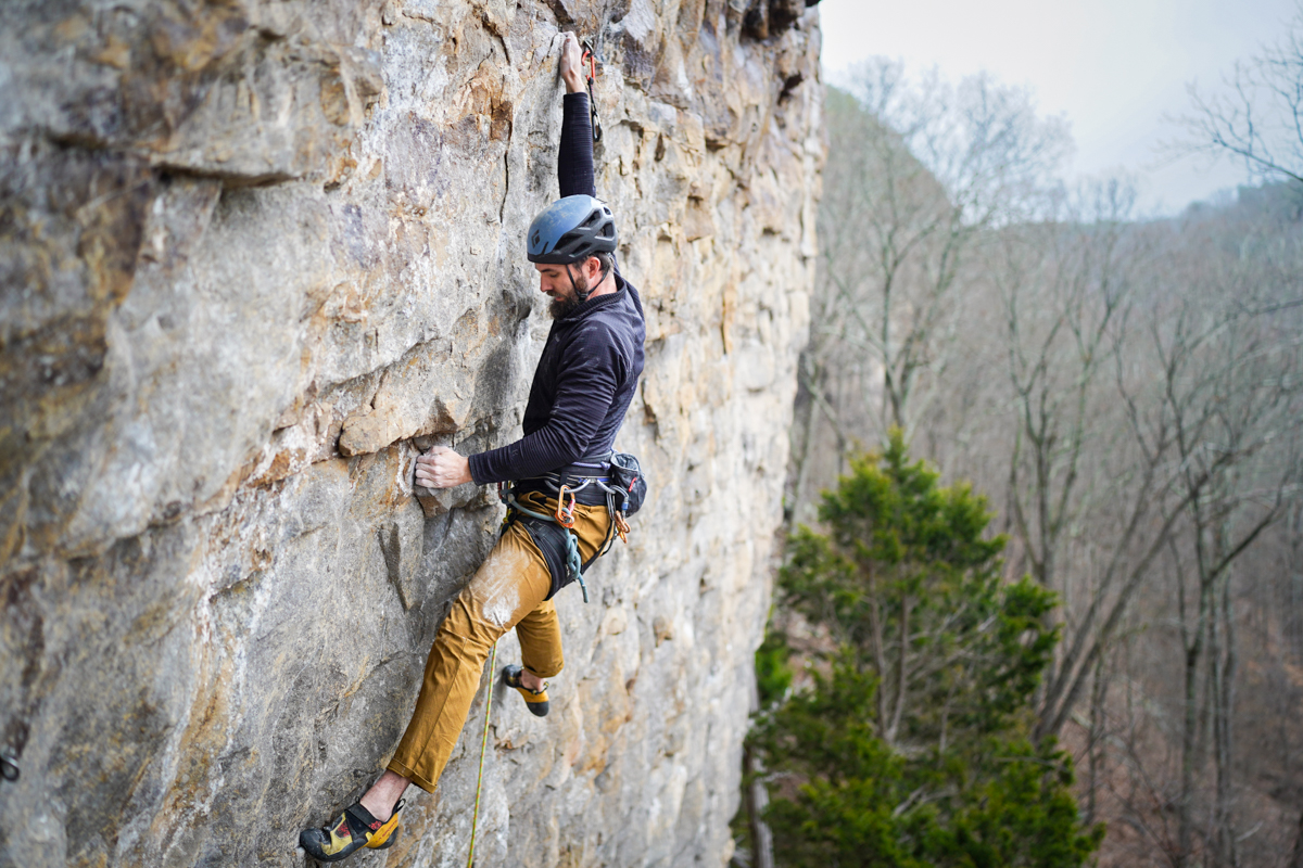 Climbing with the BD Vision Helmet