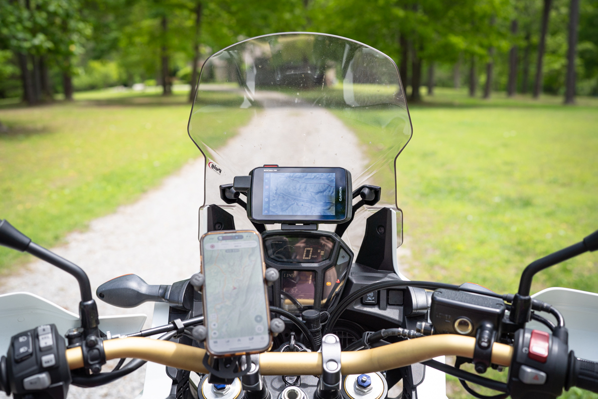 Garmin's Montana 700i on a motorcycle trip