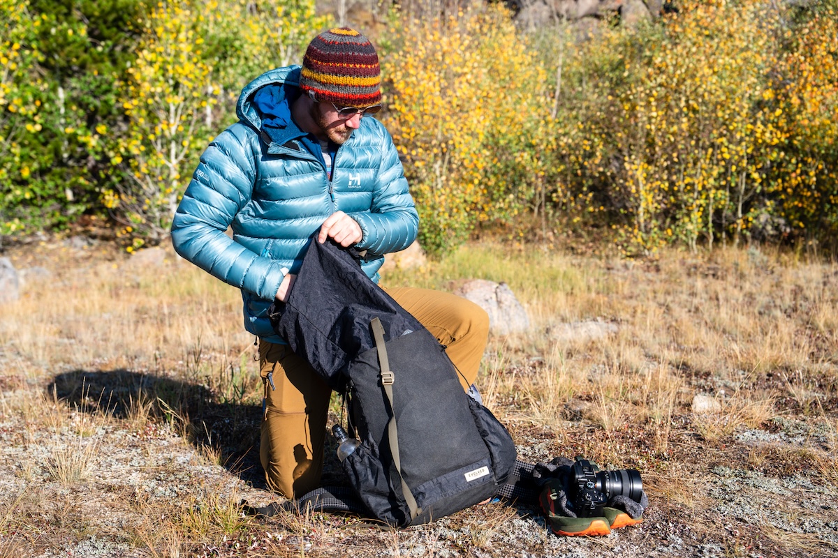 Loading up an ultralight pack