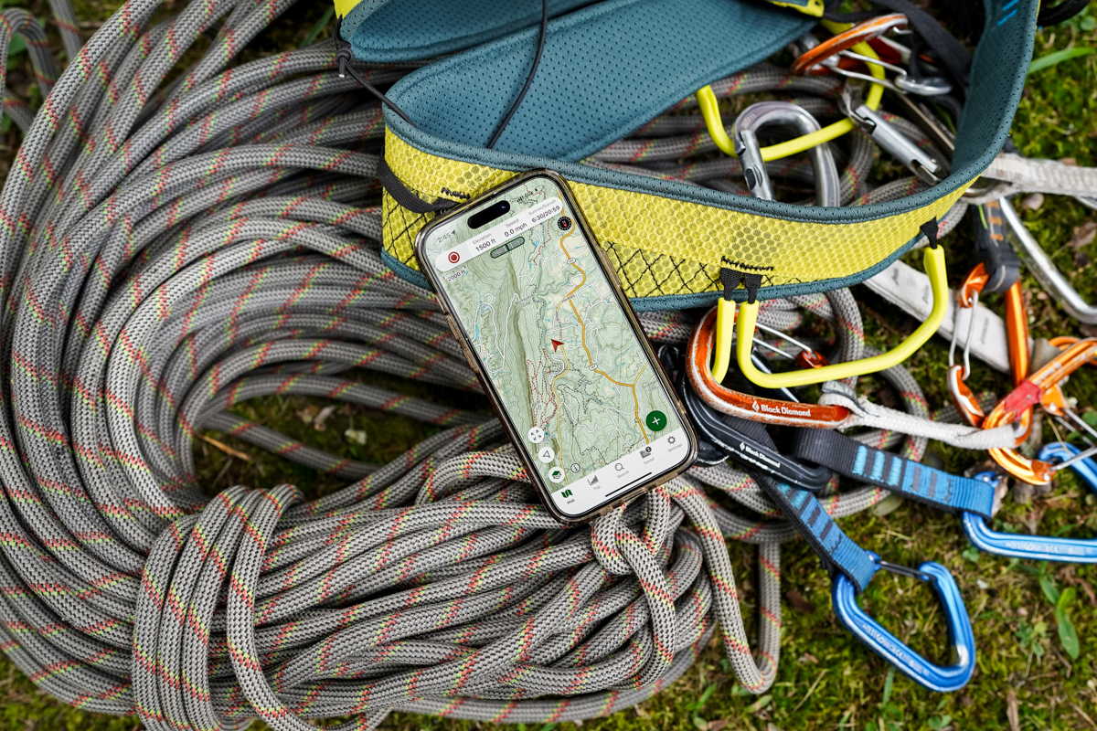 A close up of Gaia's mapping interface