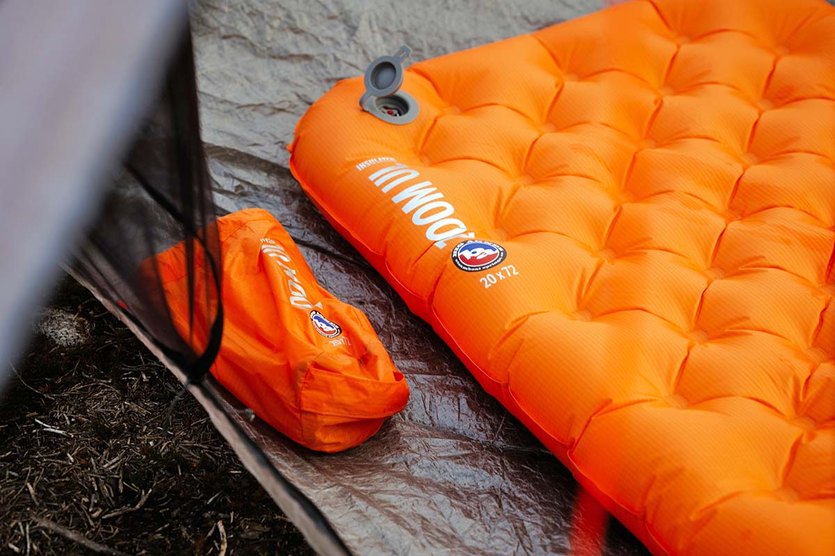 Big Agnes Zoom UL sleeping pad and stuff sack