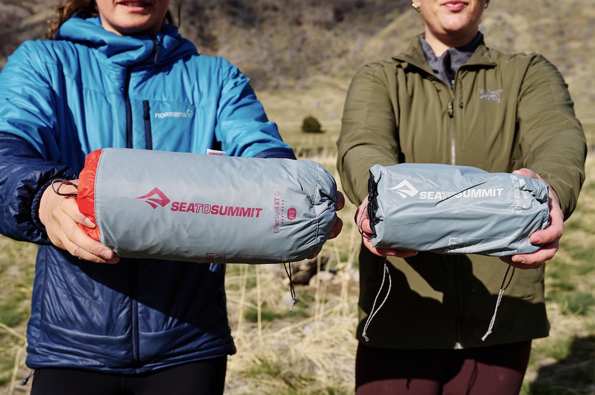comparing backpacking sleeping pad sizes 