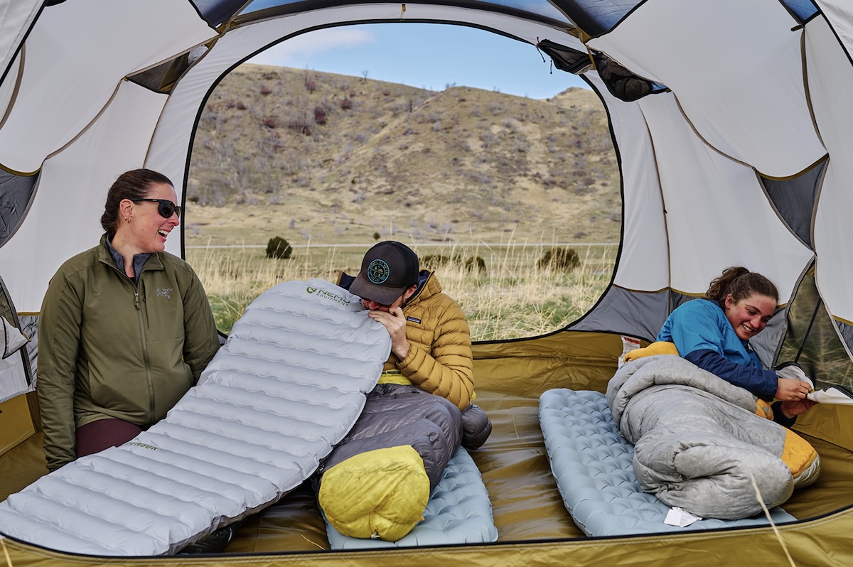 nemo tensor elite sleeping pad in the tent