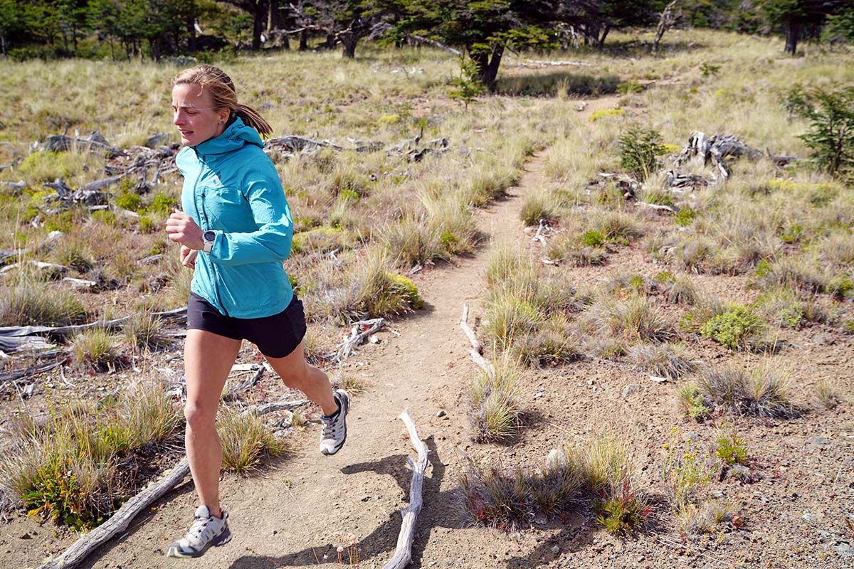 Windbreaker jacket (running in Black Diamond Alpine Start)