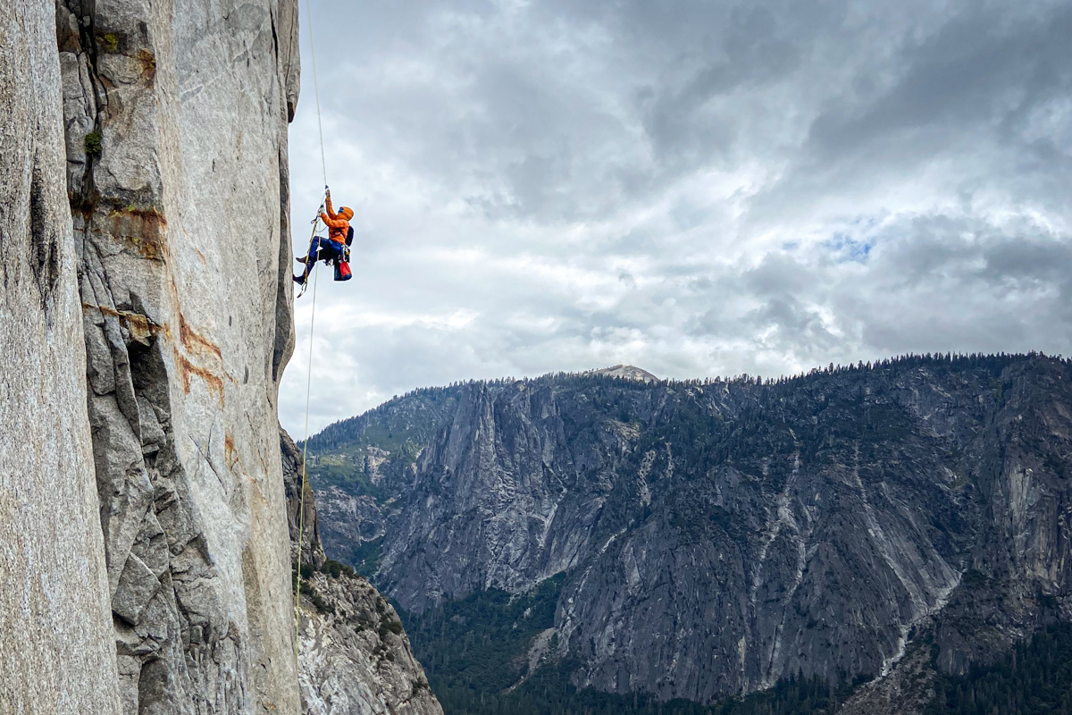 Men's Climbing Pants (ascending a fixed line in Yosemite)