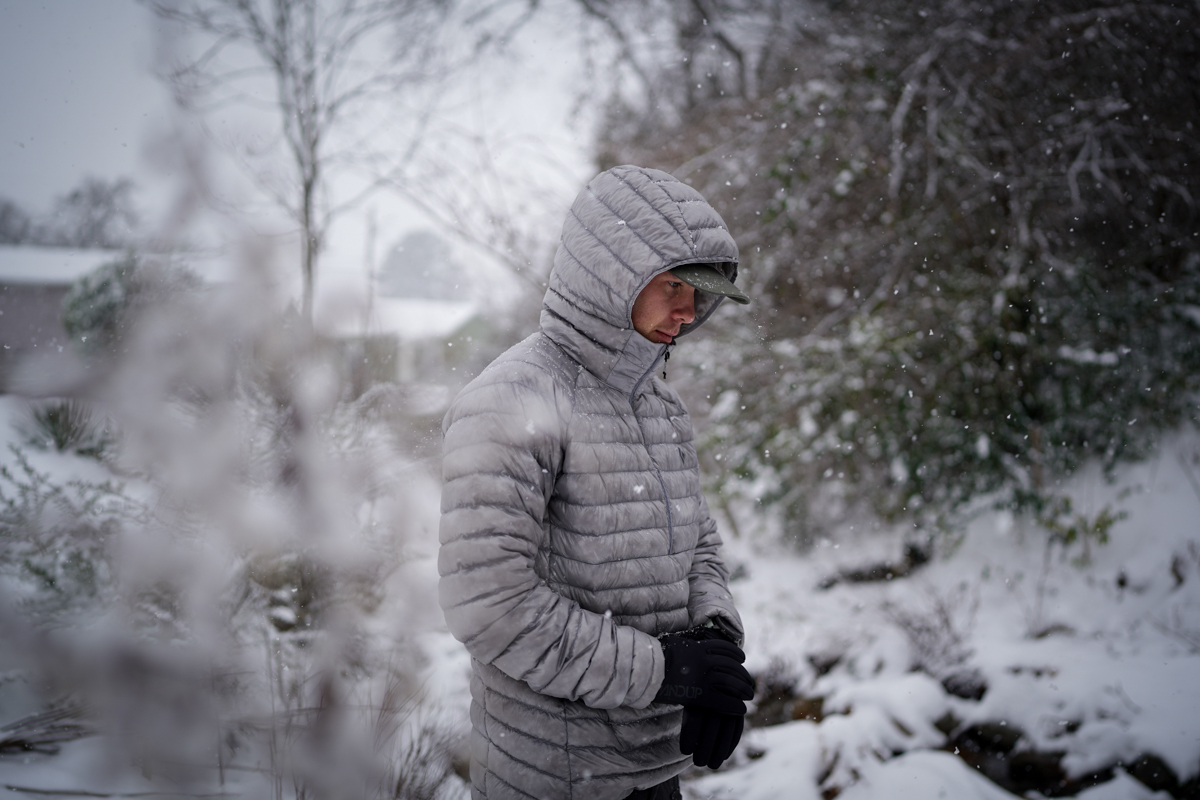 Testing the Black Diamond Deploy Men's Down Jacket in the snow