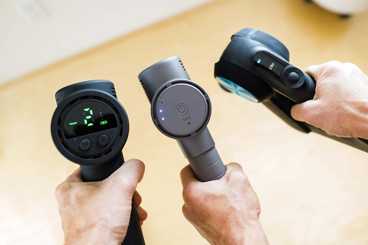 Percussion massagers (LED, LCD, and OLED displays)