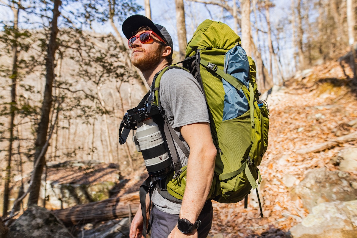 Backpacking with a chonker Sony camera