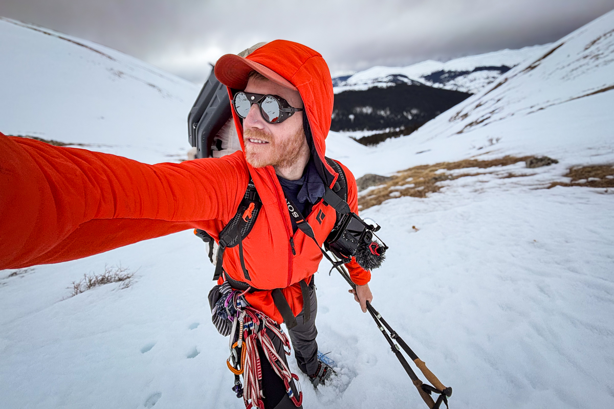 Carrying the Sony a7III on a climbing trip