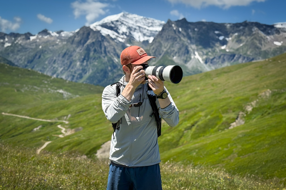 Taking photos in Switzerland