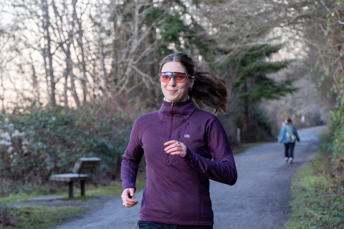 Sports sunglasses (running in the Julbo Ultimate Reactiv)