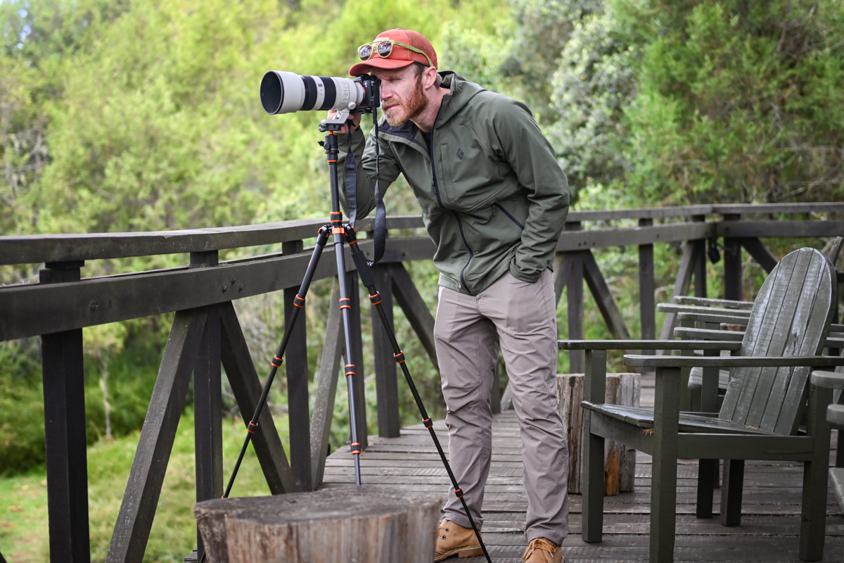 Testing travel pants on safari in Kenya