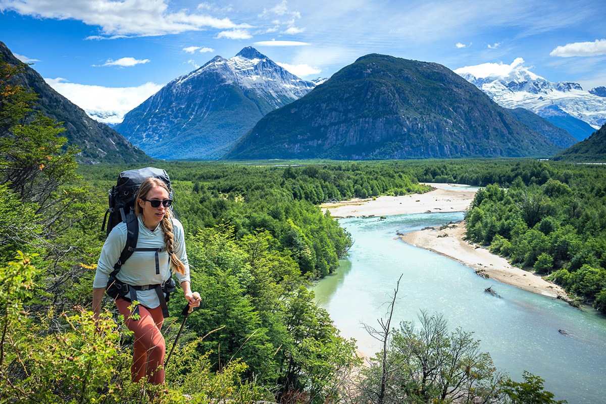 Women's hiking leggings (backpacking in Patagonia Maipo)