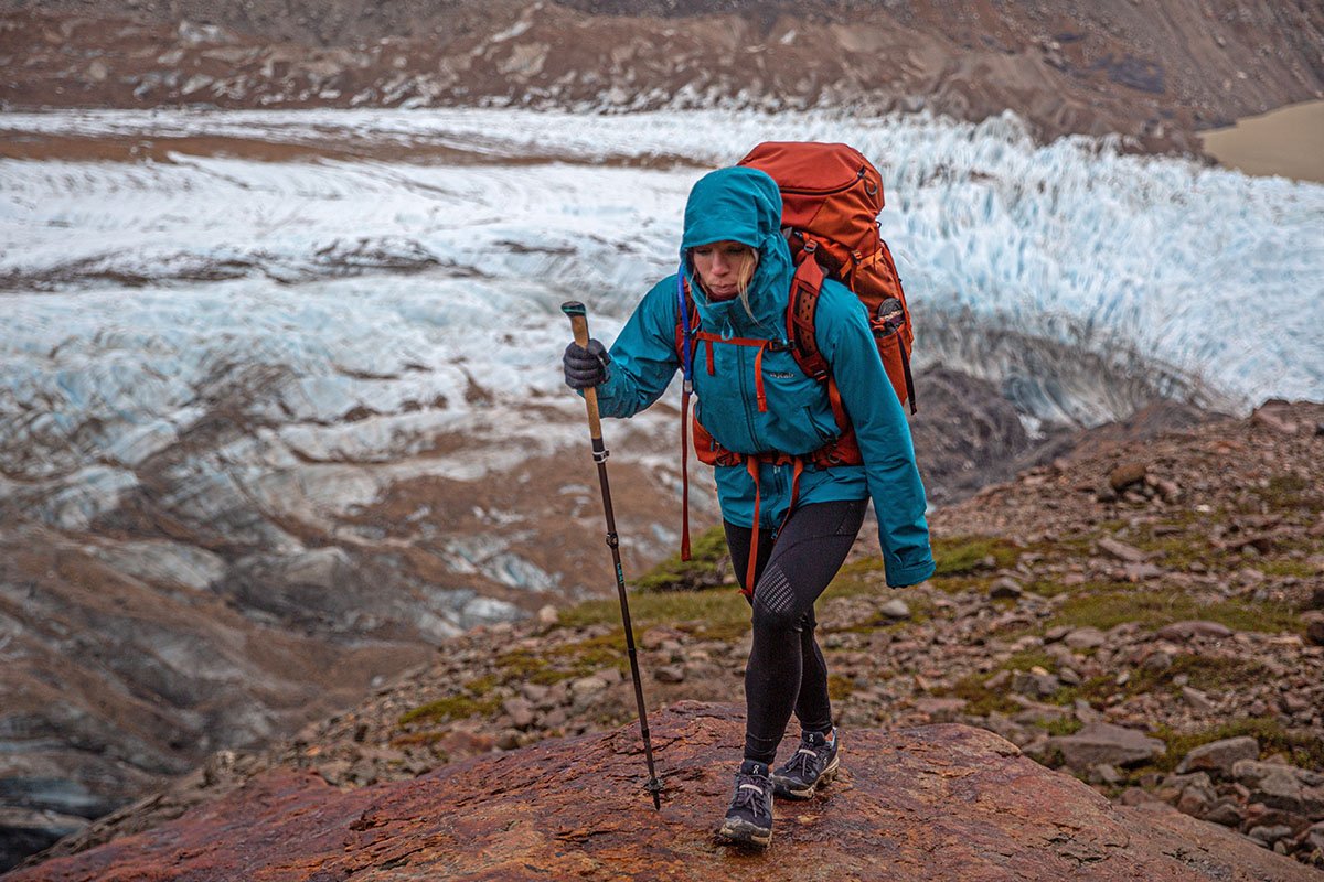 Women's hiking leggings (backpacking in rain in OR Ad-Vantage)