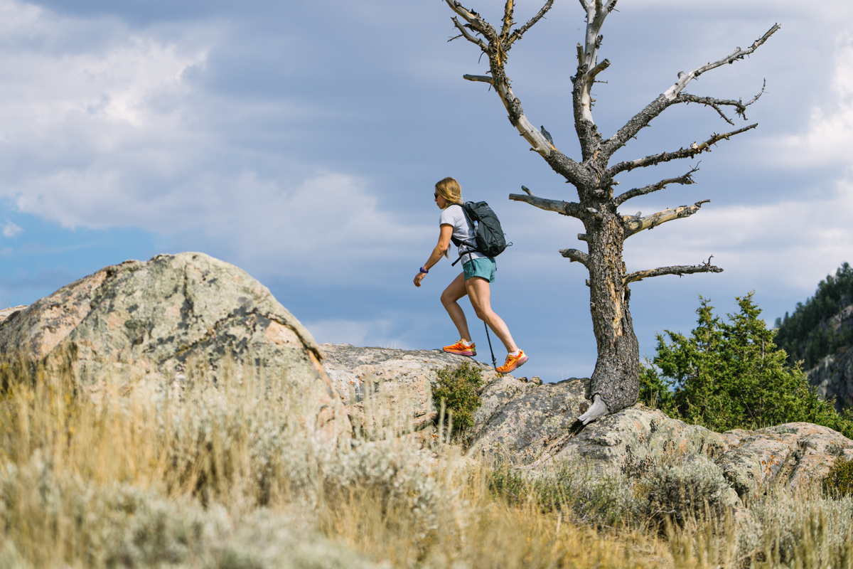 Women's hiking shorts (hiking in Wyoming)