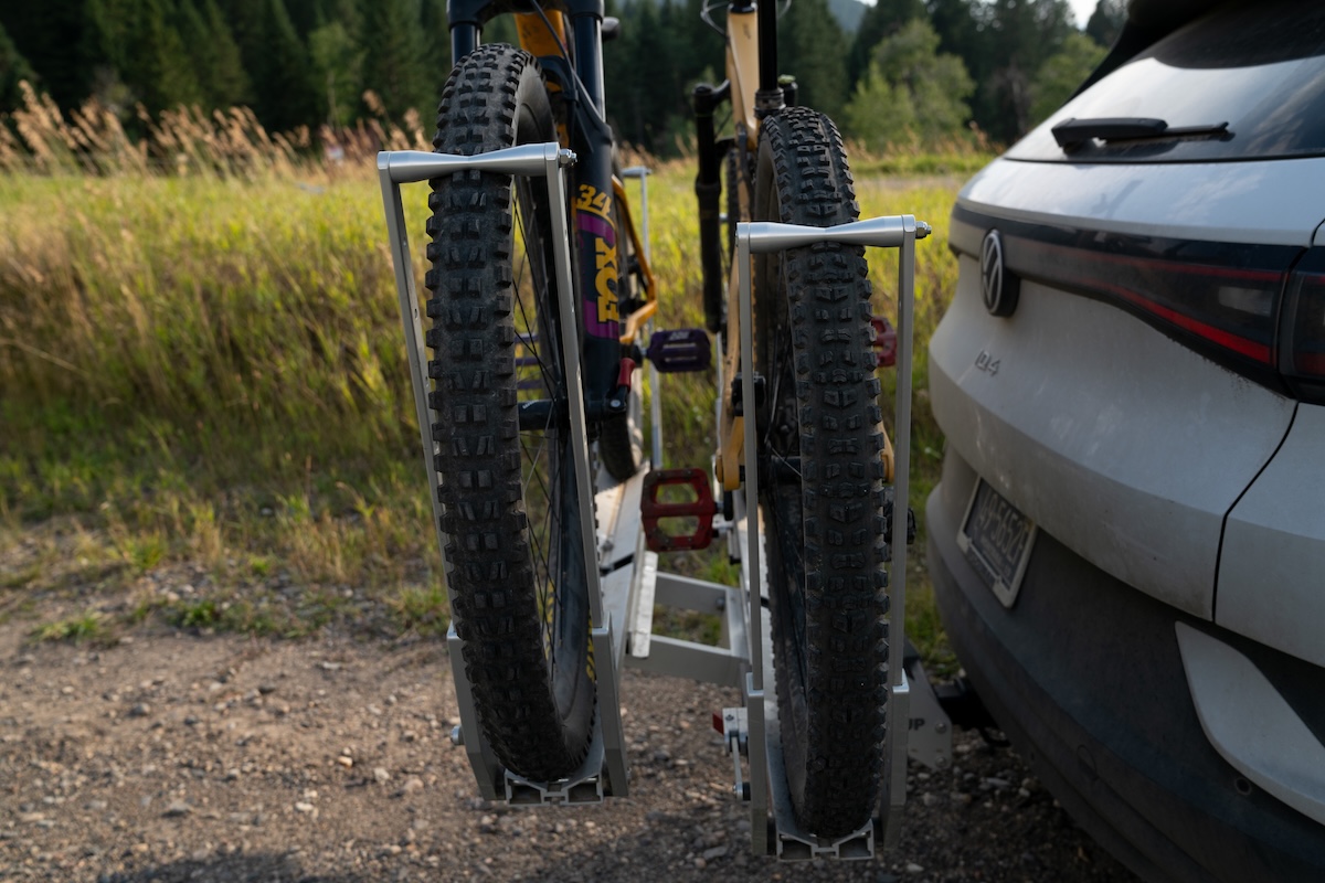 Super Duty one bike rack with second bike add-on