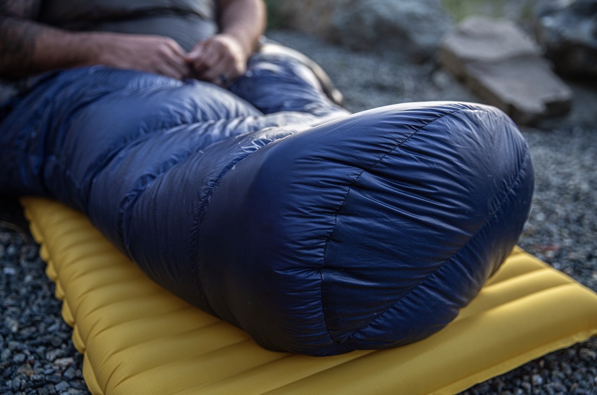 Enlightened Equipment Enigma Quilt Review - footbox