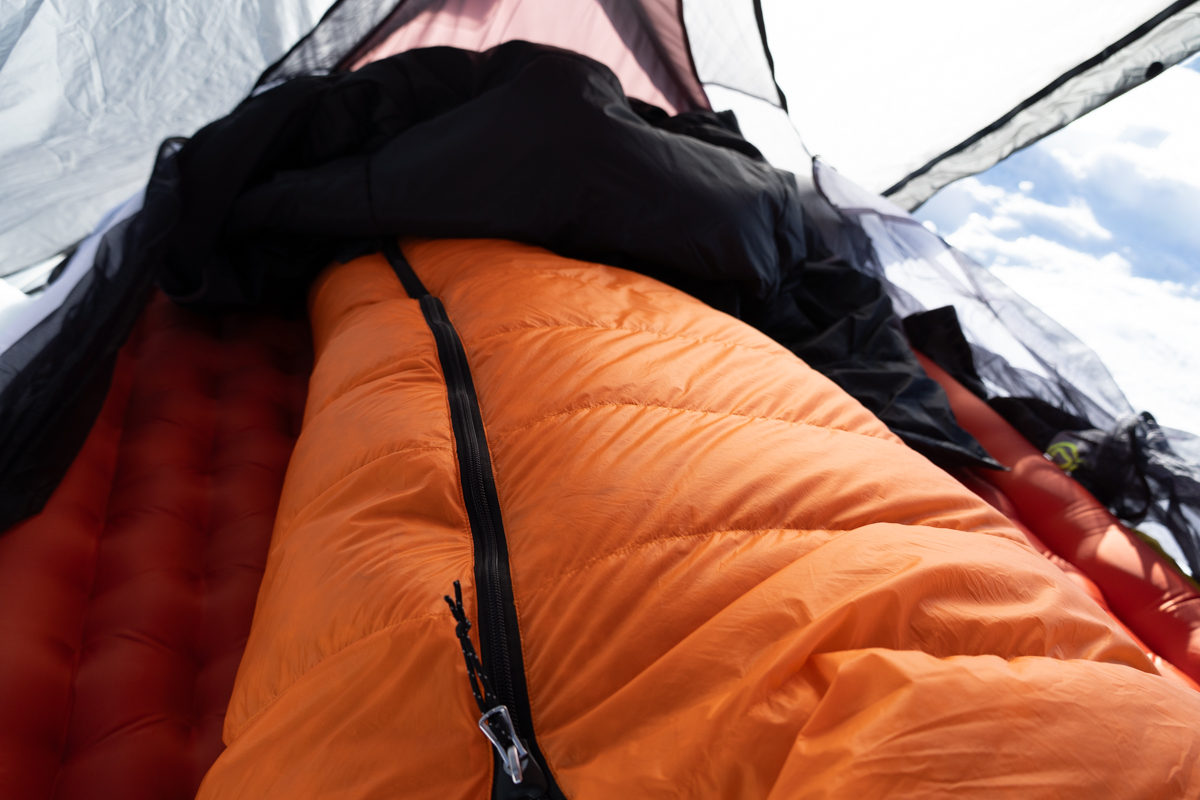 Feathered Friends Swallow UL 20 (baffles close up)