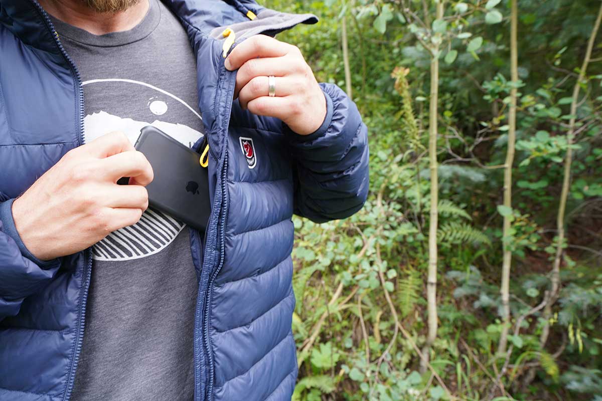 Fjallraven Expedition Pack Down Hoodie (inner pocket)