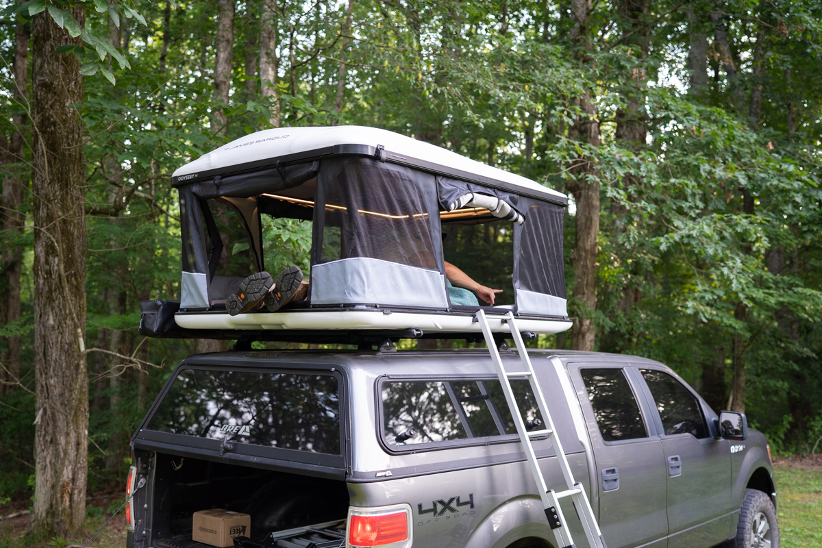 James Baroud Odyssey mounted on a truck