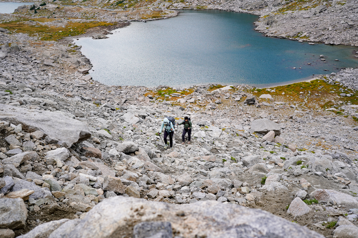Keen Zionic Waterproof Mid (hiking up steep trail)