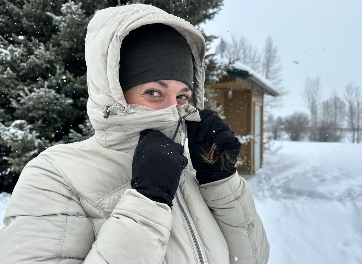 kuhl crossfire parka review - hands up 