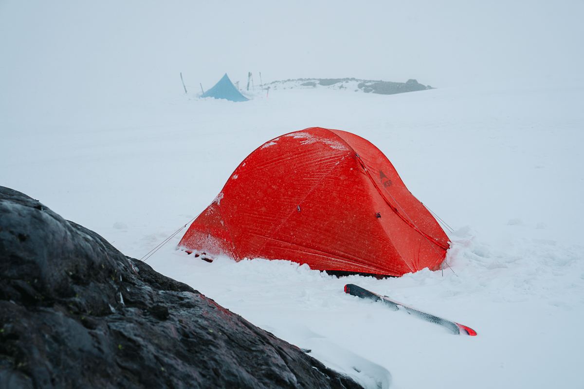 MSR Access 2 (tent in light snow)