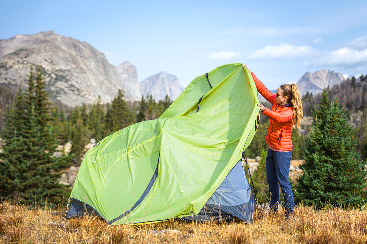 Nemo Dagger Osmo 2P tent (setting up in Wyoming)