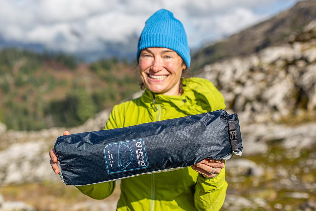 Nemo Hornet Elite Osmo 2P tent (packed into bag)