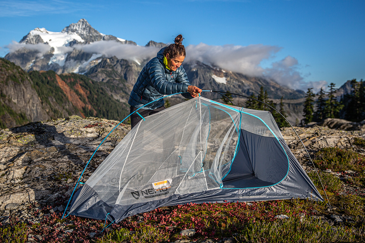 Nemo Hornet Elite Osmo 2P tent (setting up)