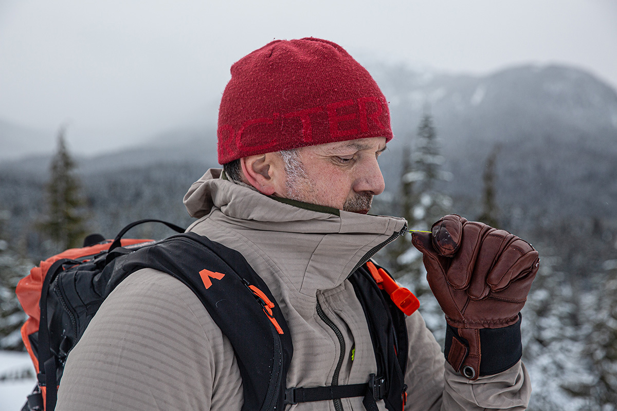 Patagonia R1 TechFace Hoody (zipping up collar)