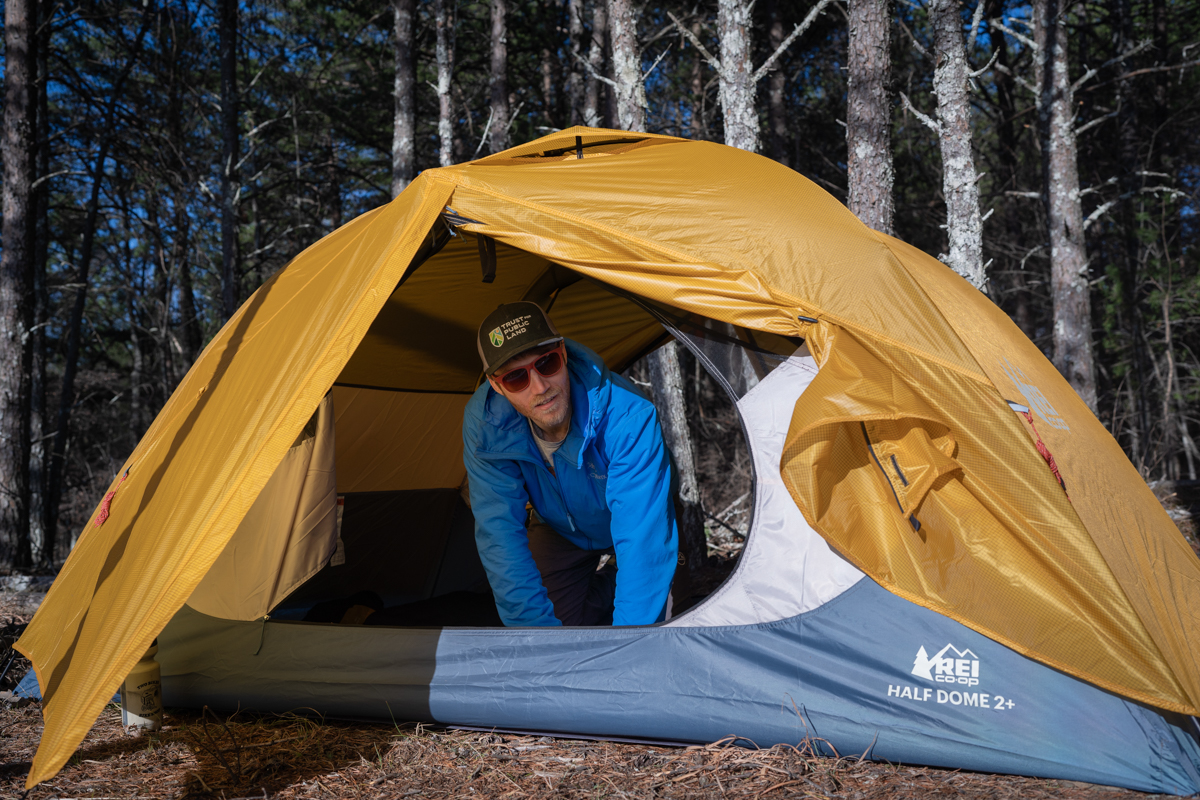 REI Co-op Half Dome 2 Plus (looking out of tent)