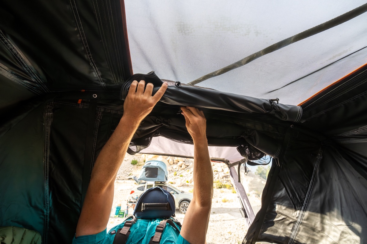 Interior sun roof on the Condor 2