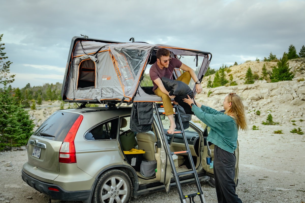 Packing up the Condor 2 with sleep gear