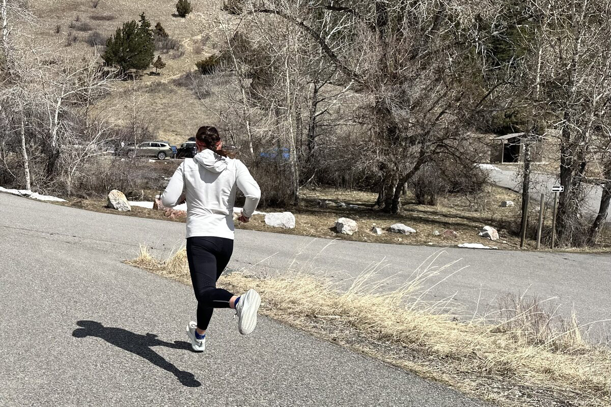 Saucony Triumph 22 (shot while running)