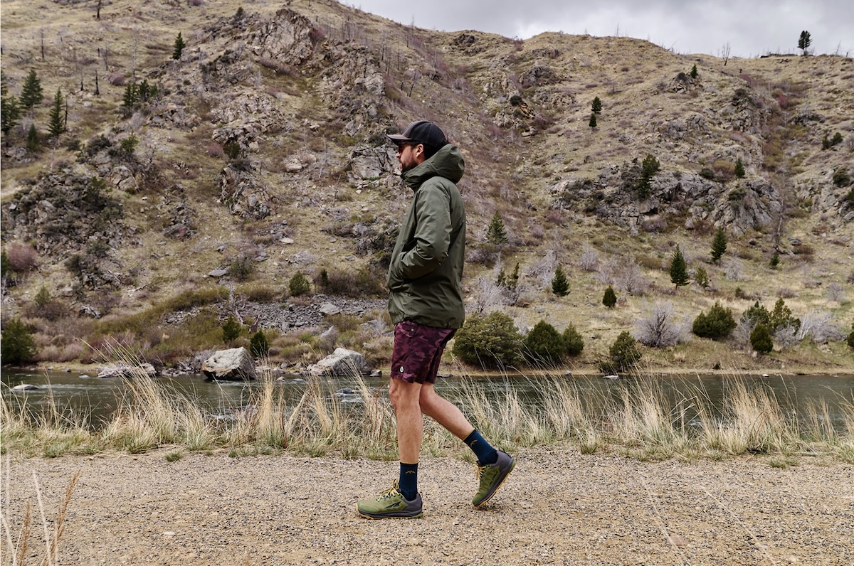 marmot minimalist pertex walking sideways