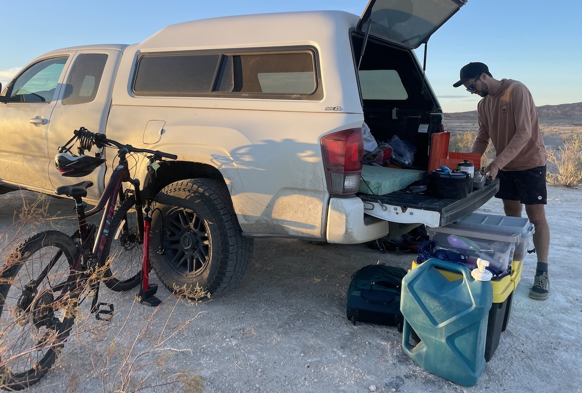 water storage at a campsite 