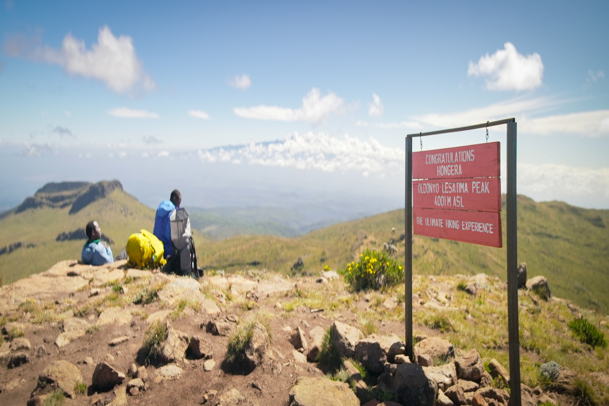 At the summit of Mt. Satima