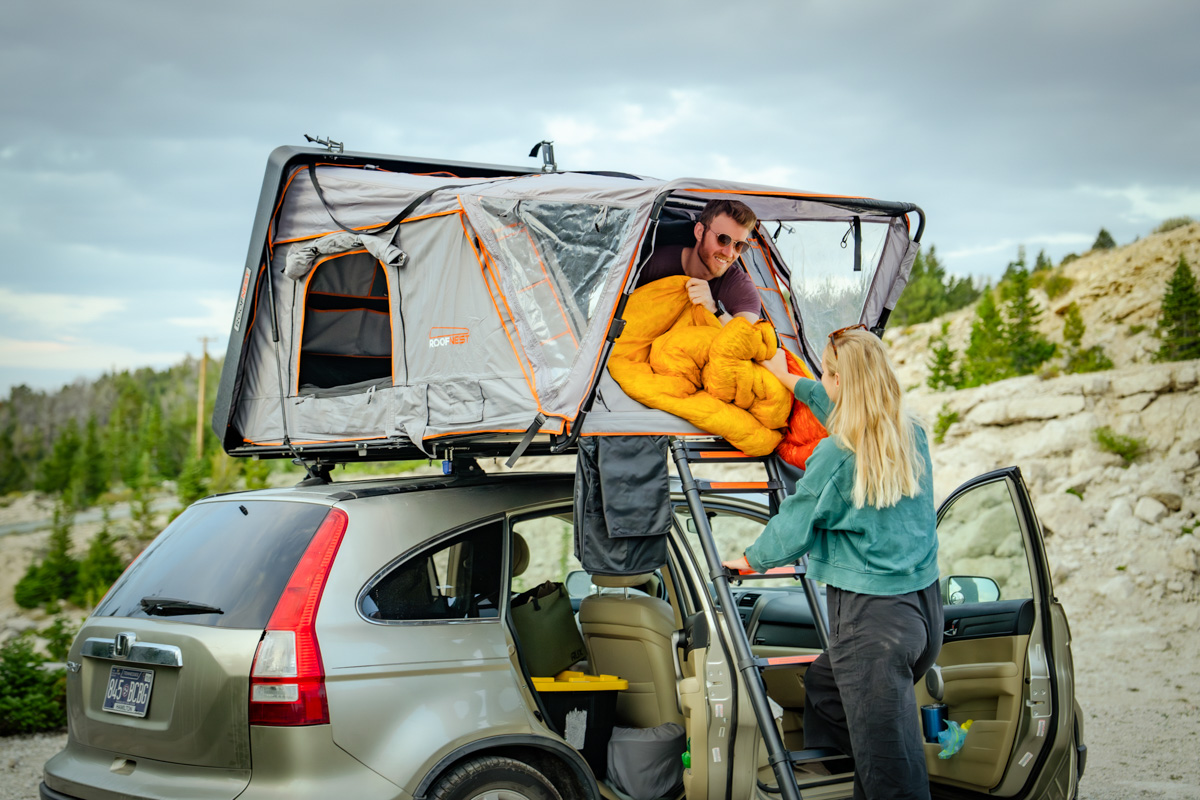 Sleeping in Wyoming in the Roofnest Condor 2